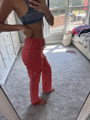 Song cargo jeans Red Size 27 thumbnail 4