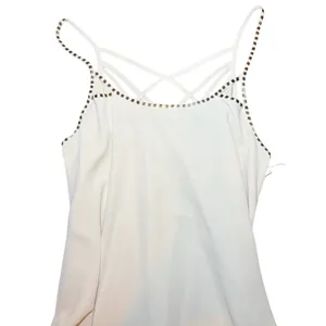White Beaded Cage Back Mini Dress Womens Size Medium Cream‎ NWT Summer Cocktail thumbnail 11