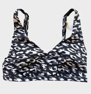 Size L OFFLINE by Aerie Goals Plunge Sports Bra in Animal Print thumbnail 1