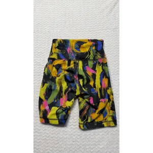 Lululemon wunder High Rise 6" Biker Shorts Multicolor Abstract Brushstroke 4 thumbnail 3