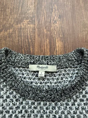 Madewell Women’s Checkpoint Color Block Crewneck Mixed Knit Sweater - Size S thumbnail 5