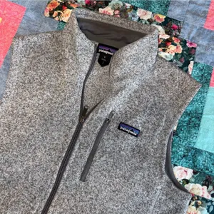 Patagonia $129 NEW Womans M Gray Fleece Vest Better Sweater Outdoor Full Zip Med thumbnail 1
