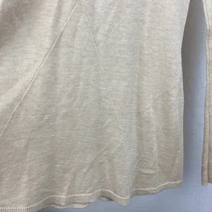 Anthropologie Angel of The North Tan Knit Long Sleeve V Neck Sweater S thumbnail 5