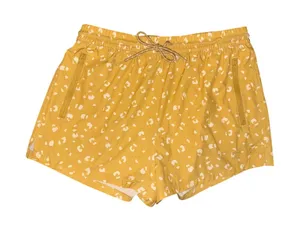 Billabong Adventure Division Mustard Yellow Animal Print Shorts Womens Medium thumbnail 1
