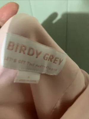 Birdy Grey One-Shoulder Blush Pink Bridesmaid Dress thumbnail 4