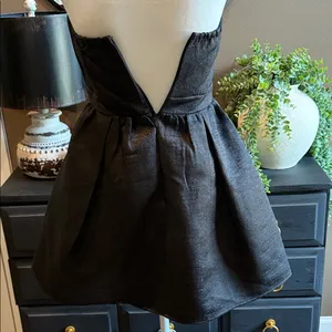 ALTAR'D STATE Black Strapless Mini Dress with Bow NWT Size Small thumbnail 5