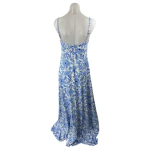 NEW Smith & Quinn Blue White Floral Sleeveless Cami Camisole Maxi A-Line Dress S thumbnail 4