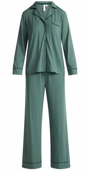 Walmart Joyspun Women's Dreamy Soft Collection Long Sleeve Top and Pants Pajama Set thumbnail 1