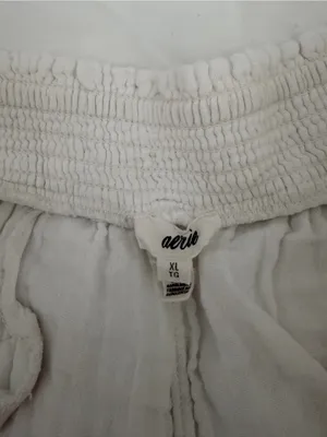 Aerie Gauzy High Waisted Short Size XL in White thumbnail 4