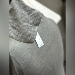 NEW J.Crew Lagenlook Minimalist Mock Neck Heather Gray Modal‎ Jersey Dress XXS thumbnail 8