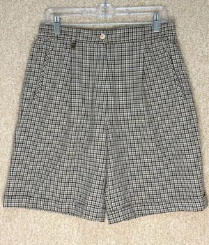 Lyle & Scott Plaid Pleated Shorts‎ Cuffed Golf Tennis Old Money Scotland Pockets thumbnail 1
