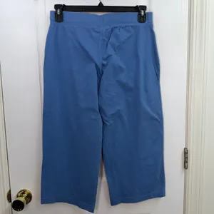 RBK blue pull on drawstring cropped athletic active‎ lounge sweatpants capris M Size M thumbnail 9