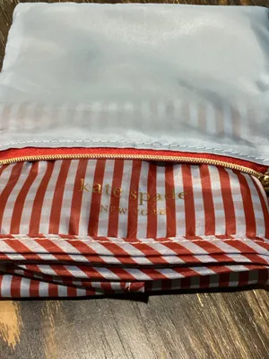 kate spade Light Blue over-packer Reusable Shopper Tote thumbnail 2