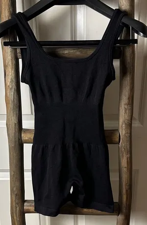Black Sleeveless Stretch Jumpsuit Romper XS/S thumbnail 1