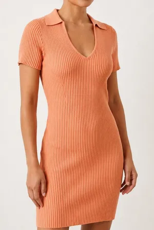 NWT Abercrombie & Fitch Elevated Knit Polo Ribbed Dress thumbnail 1