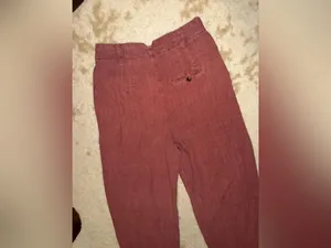 FREE PEOPLE Calla Pleated Trousers red $100 fall linen blend thumbnail 11