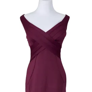 Emerald‎ Sunday Sleeveless Evening Brides Maid Sleeveless Long Dress MEDIUM Slit thumbnail 2