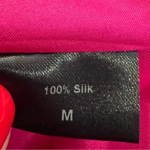 JENNI KAYNE Silk Strapless Maxi Dress in Fuchsia Pink and Red NWT Medium‎ thumbnail 9