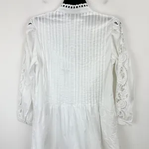 Madewell Pintucked Eyelet Mini Dress Boho Cotton Cottagecore White Small NWT thumbnail 16