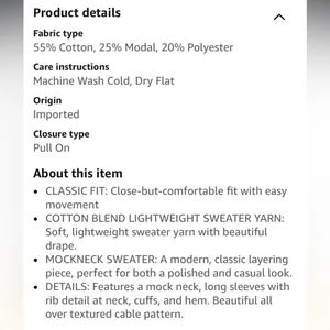 Amazon Essentials Lightweight Mock thumbnail 4