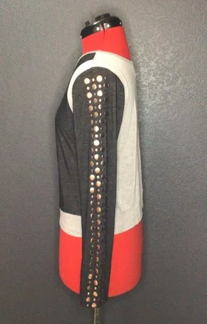 Studded long sleeve top Size L thumbnail 3