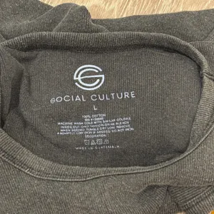 Social‎ Culture Large Washed Charcoal Gray Ribbed Celestial Sun Moon Tank Top thumbnail 4