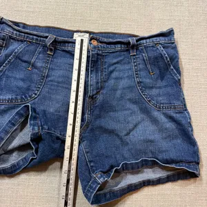 Levi's 515 Denim Shorts Size‎ 12 Blue Jean Mid Rise Stretch Summer Casual Boho thumbnail 4