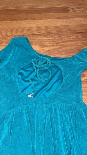 NWT oh Polly joline textured asymmetrical cut out back playsuit thumbnail 4