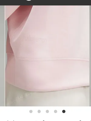 Lululemon Softstreme Perfectly Oversized Crew Pink Size 8 thumbnail 5