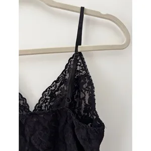 Hanky Panky Signature Lace V-Neck Cami Black Size Medium Stretch Vintage Y2K 90s thumbnail 9