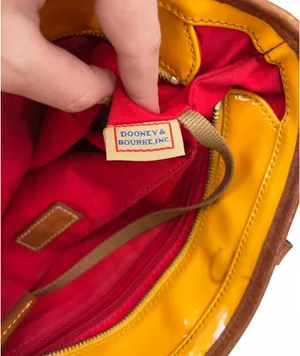 Dooney & Bourke Inc. Venus Richmond Shopper in Yellow patent leather tote bag thumbnail 5