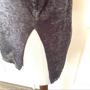 Free People grey burn out high low shirt thumbnail 5