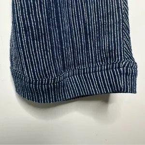 Free People Rumors Yarn Dye Blue Striped Harem Pants Size 6 thumbnail 9