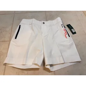 Lauren Active Ralph‎ Lauren Womens White Logo Stretch Golf Shorts Size 6 NEW thumbnail 2