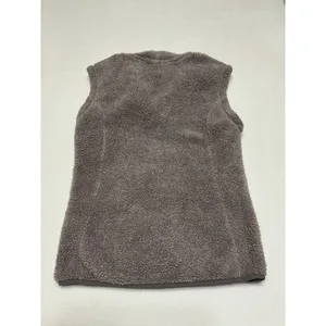 Free Country Womens Small Sherpa Fleece Vest Taupe Full Zip Cozy Outdoor 0584 thumbnail 2