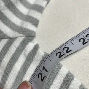 Cali Be Gray New Sweatshirt Striped Layered Oversized Medium thumbnail 11