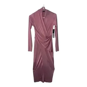 Rachel Rachel Roy Mauve Faux Wrap Midi Dress,‎ XS thumbnail 2