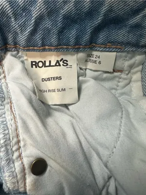 ROLLA'S Light Wash Distressed Denim Shorts thumbnail 4