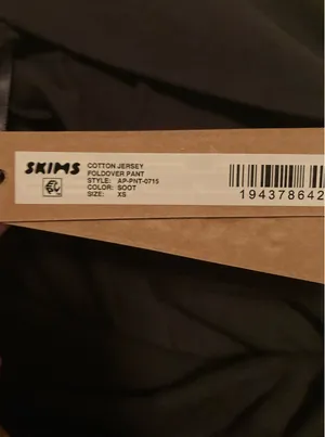 SKIMS Cotton Jersey Foldover Pants XS thumbnail 6