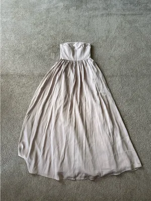 Vera Wang Strapless Pale Purple Dress thumbnail 3