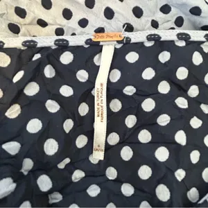 Free People Polka‎ Dot Crop Top Puff Sleeve Size 6 thumbnail 7