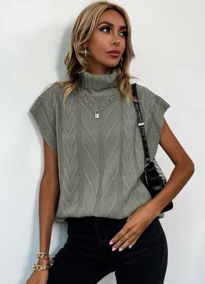 Gray Sleeveless Sweater thumbnail 1