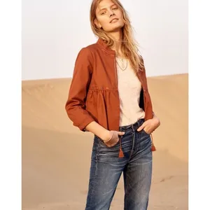 NWT MADEWELL BABYDOLL Sz L Balletcore Embroidered‎ Peplum Jacket OLDSTOCK Chic thumbnail 4