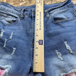 Distressed Heart Patch Jeans Cute Y2K Aesthetic Denim Ripped Straight Leg Pant M thumbnail 9
