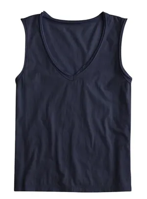 J. Crew raw edge v neck tank sz M thumbnail 1