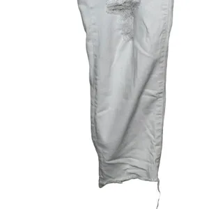 Madewell Women's Jeans‎ Ripped Skinny Cropped 9” High-Rise Denim White Size 36 thumbnail 5