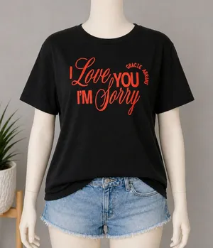 Gracie Abrams Tee XL I Love You I'm Sorry Graphic‎ Band Soft Girl Aesthetic Y2K thumbnail 1