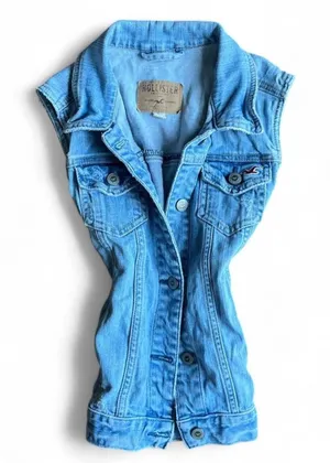 Hollister-co Women's Blue Vest thumbnail 1