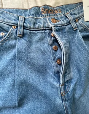 Mother Snacks Pleated Fun Dip Puddle Jeans thumbnail 8