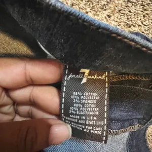 7 For‎ All Mankind High Waist Bootcut Jean Dark Wash Blue Denim USA 31x31.5 thumbnail 3